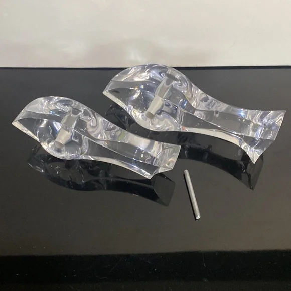 PALM SPRINGS MODERN KINETIC SOLID LUCITE ABSTRACT FISH SCULPTURE